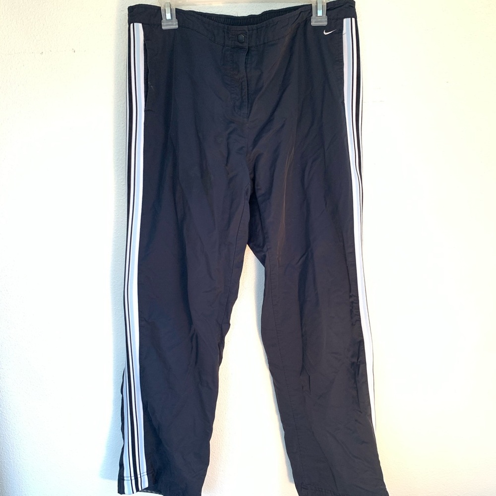 Black w/ Baby blue Stripes Nike Sweatpants